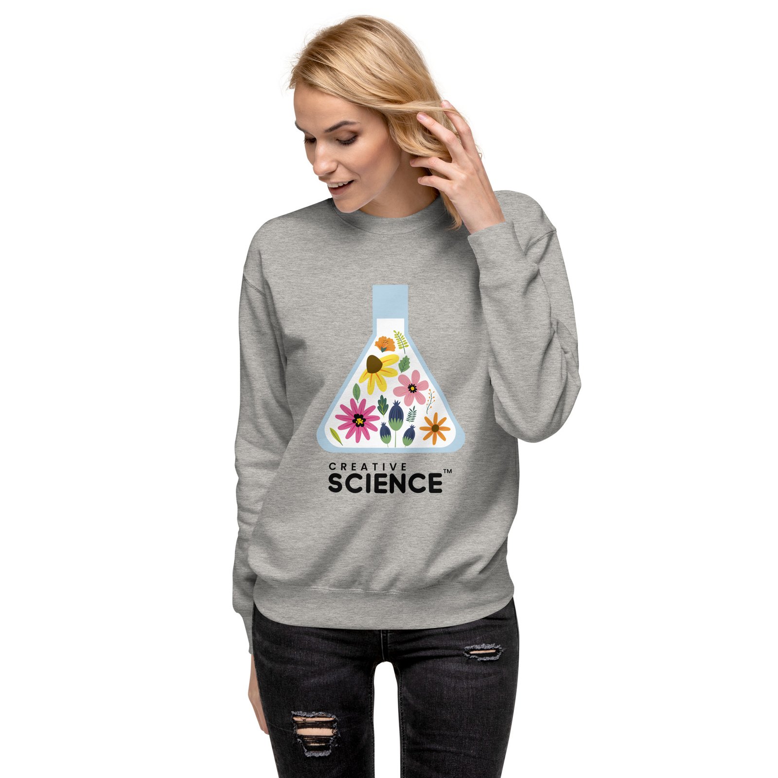 Biology: Flask Flowers Sweatshirt 2
