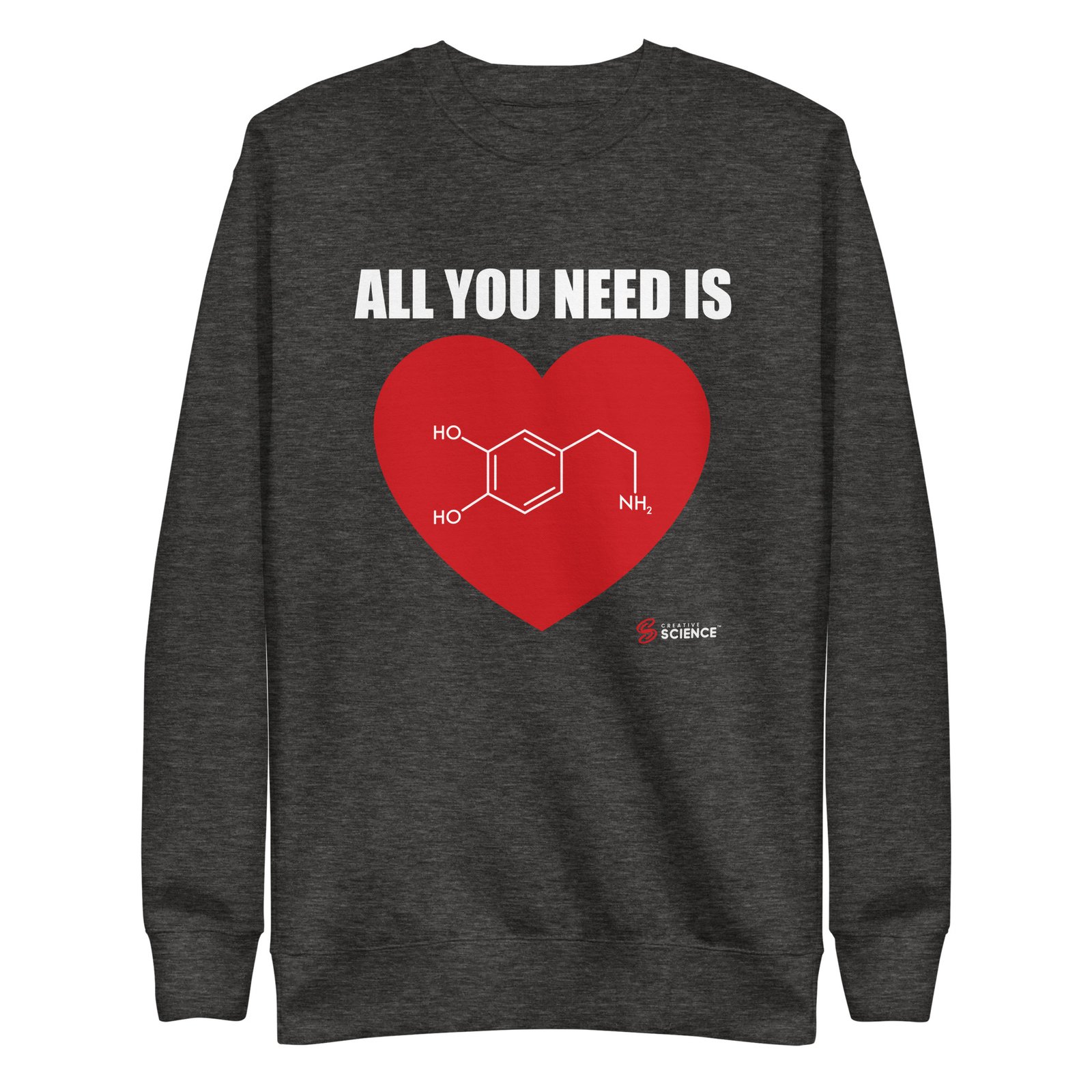 Chemistry: "All You Need Is Love" Heart Sweatshirt - Image 3