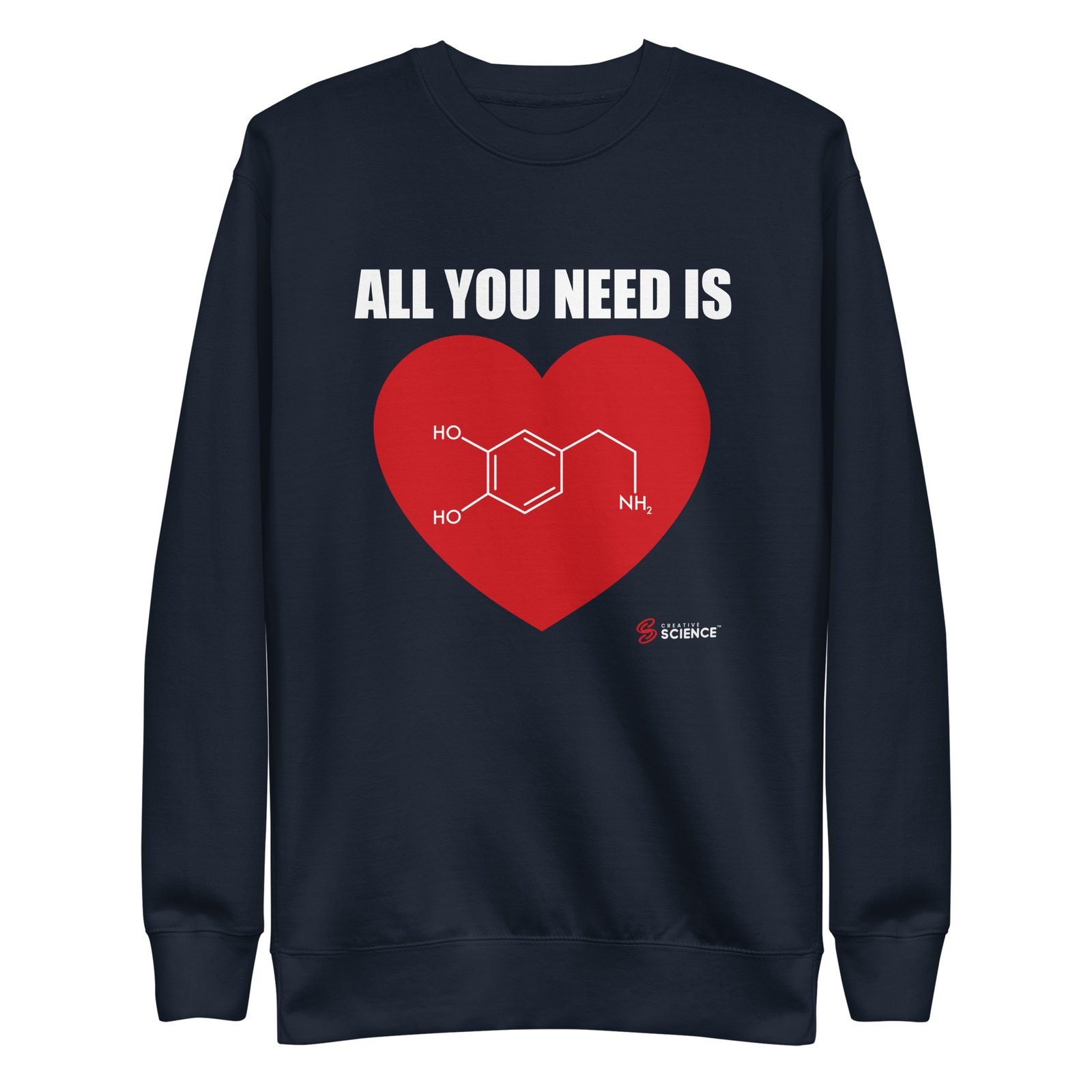 Chemistry: "All You Need Is Love" Heart Sweatshirt - Image 2