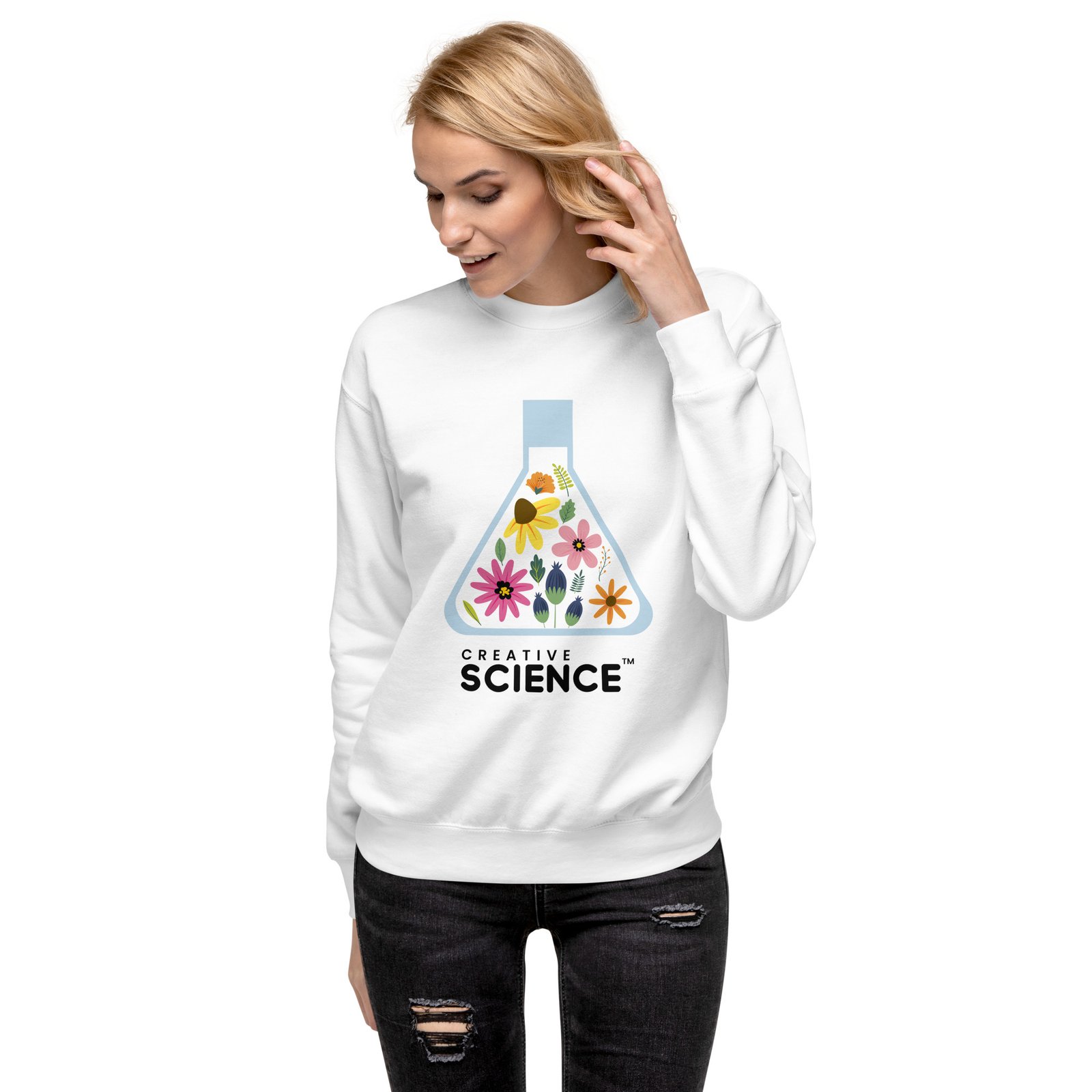 Biology: Flask Flowers Sweatshirt 2 - Image 2
