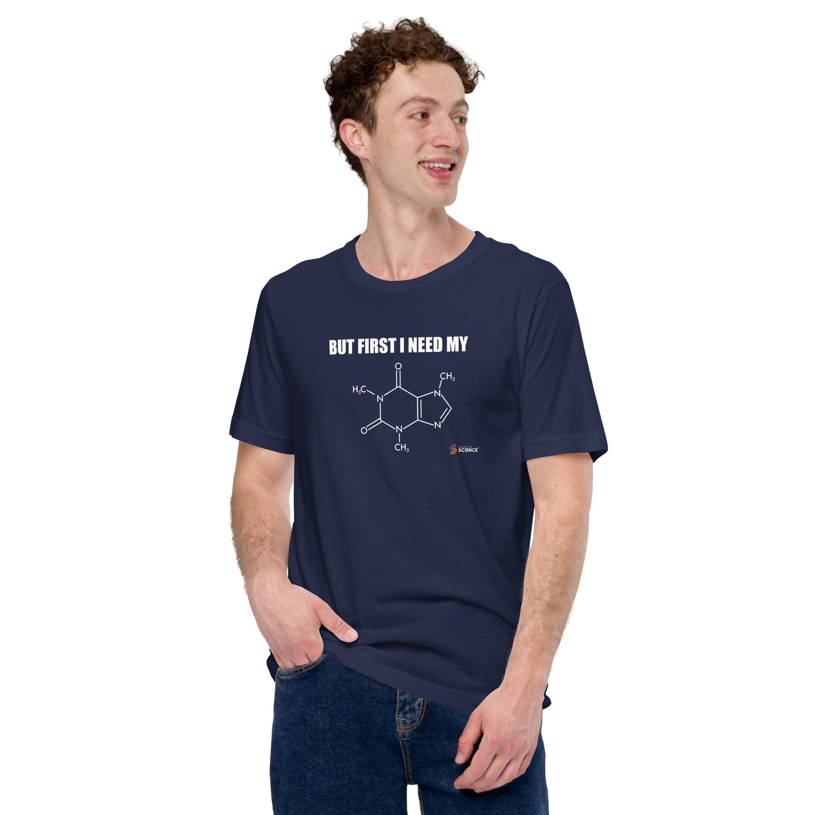 Chemistry: "But First I Need My Coffee" T Shirt - Image 7