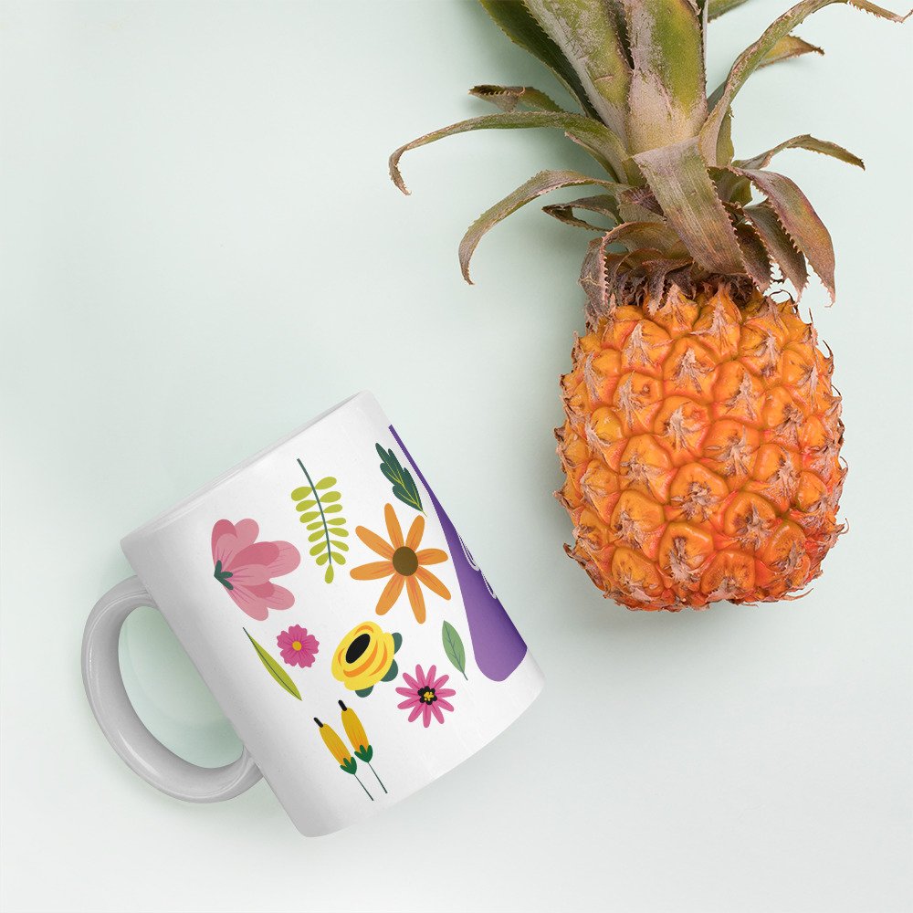 Biology: Flask With Flowers Mug 2 - Image 2