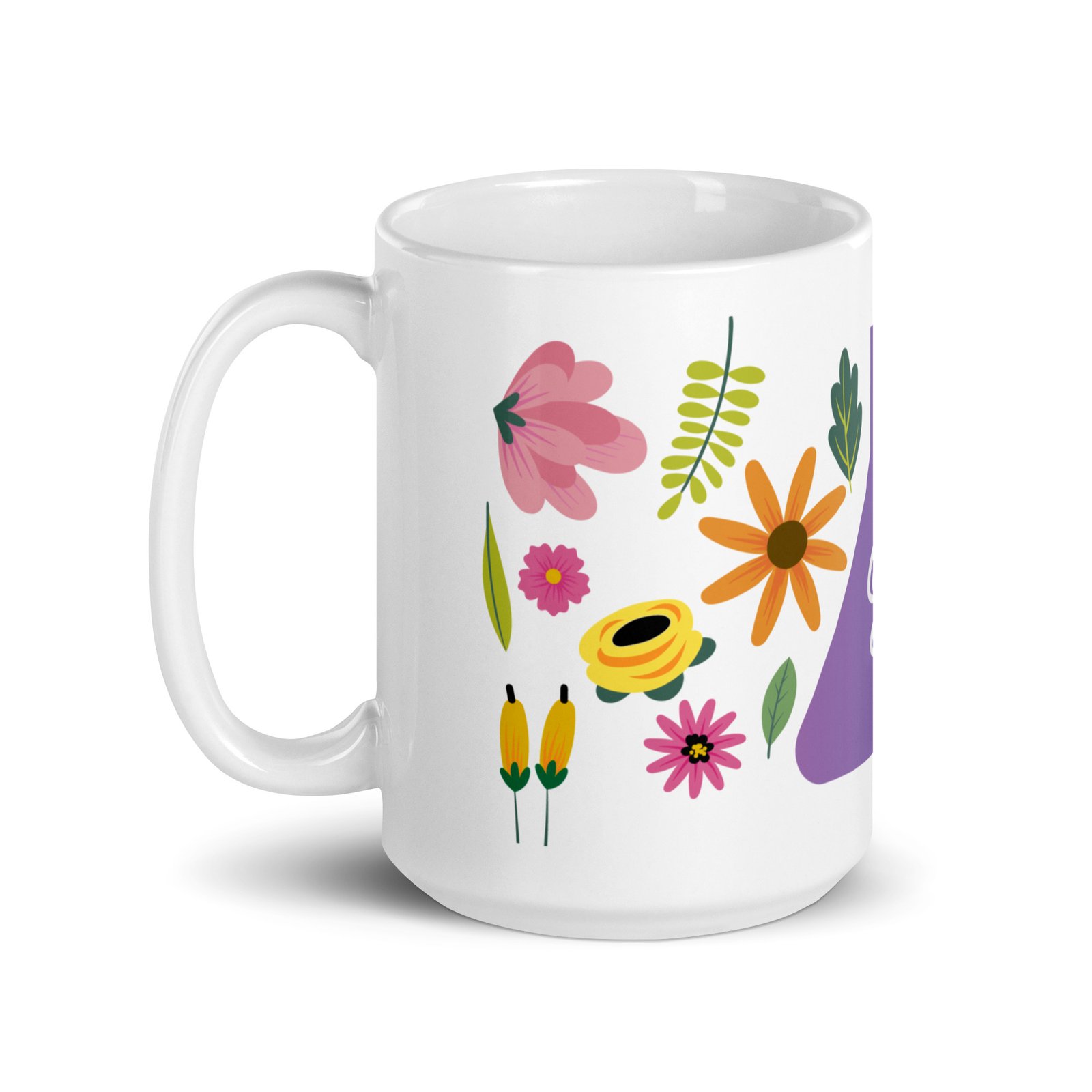Biology: Flask With Flowers Mug 2 - Image 5