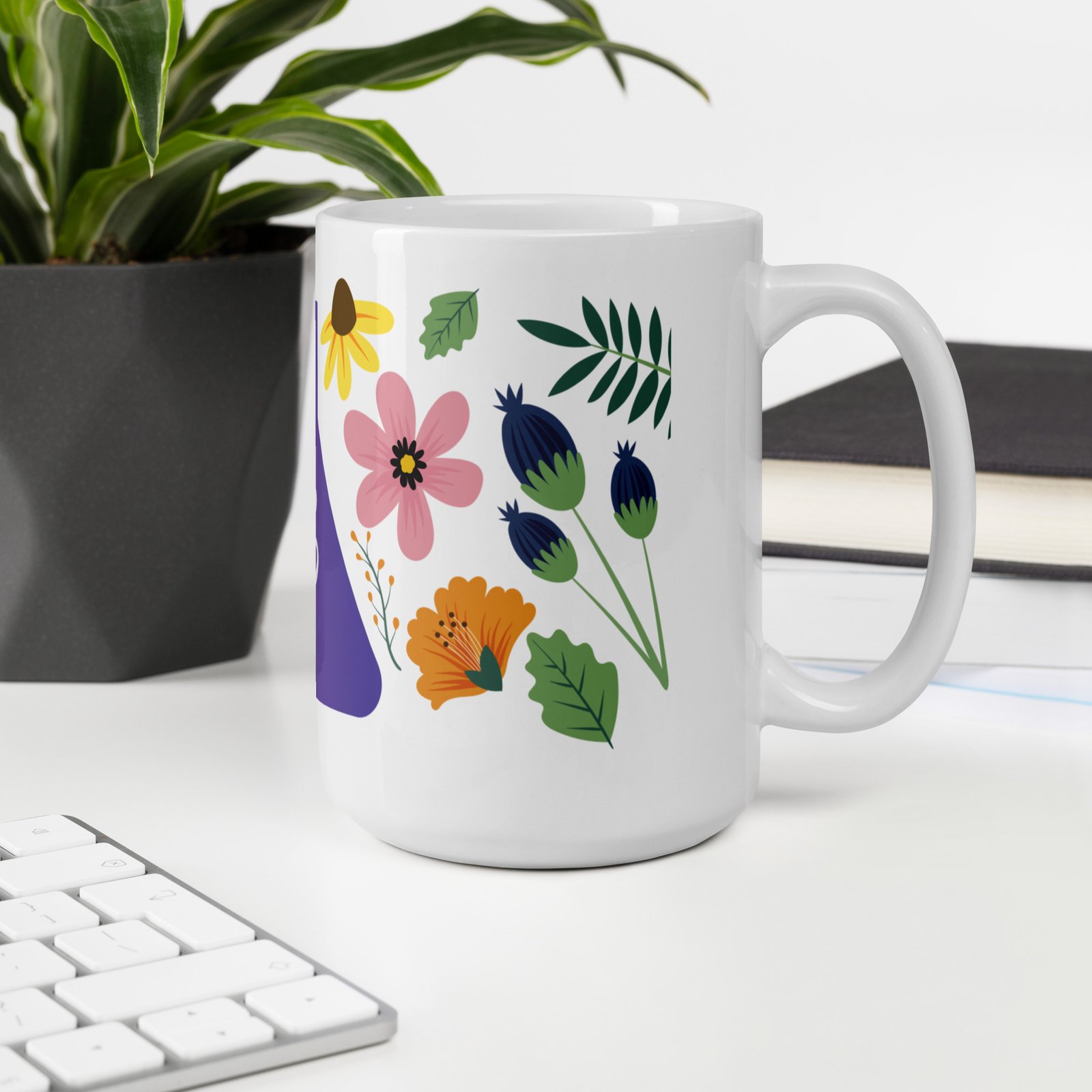 Biology: Flask With Flowers Mug 2 - Image 8
